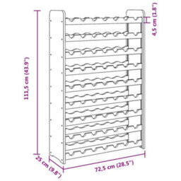 Walplus Wine Rack 72.5X25X111.5 Cm Solid Wood Pine - thumbnail 9