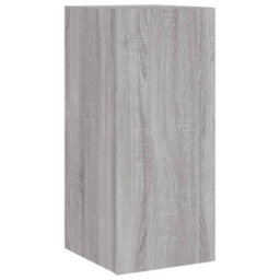 Berkfield Durable Tv Wall Cabinet With Led Lights Grey Sonoma 30.5X35X70 Cm - thumbnail 3