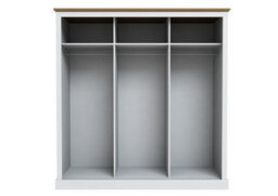 LPD Devon 3 Door Sliding Wardrobe - Particle Board - L59 X W176 X H182 Cm - White - thumbnail 4