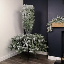 Samuel Alexander 8Ft (2.4M) Snow Flocked Woodcote Spruce Artificial Christmas Tree - thumbnail 7