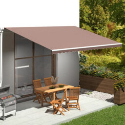 Berkfield Replacement Fabric For Awning Brown 5X3.5 M