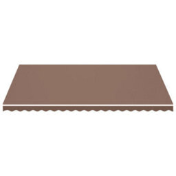 Berkfield Replacement Fabric For Awning Brown 5X3.5 M - thumbnail 3
