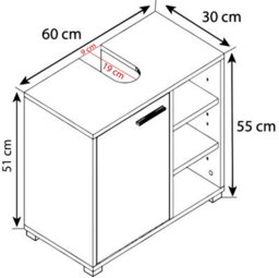 Vcm Wood Bathroom Furniture Bathroom Cabinet Zalo L - thumbnail 5
