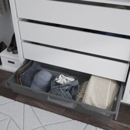 GoodHome Atomia Freestanding White Chipboard Wardrobe, Clothing & Shoes Organiser (H)2250mm (W)2500mm (D)580mm - thumbnail 5