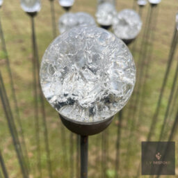 LV Bespoke Cluster Of 3 Glass - Marble Garden Feature - Prism - Short - thumbnail 3