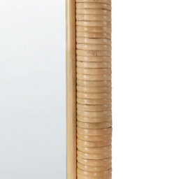 Beliani Standing Mirror Malange 150 Cm Rattan Natural - thumbnail 6