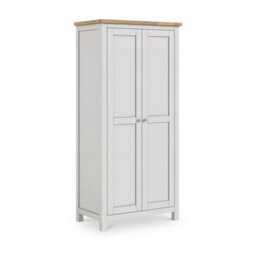 Farro Grey Double Full Hanging Wardrobe - By Roseland Furniture