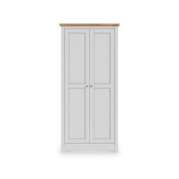 Farro Grey Double Full Hanging Wardrobe - By Roseland Furniture - thumbnail 3
