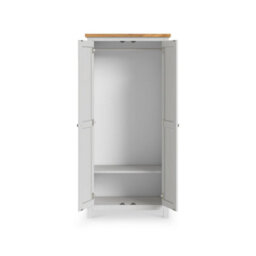 Farro Grey Double Full Hanging Wardrobe - By Roseland Furniture - thumbnail 4