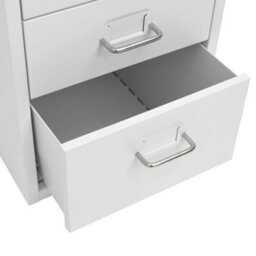 Berkfield Mobile File Cabinet Grey 28X41X69 Cm Metal - thumbnail 6