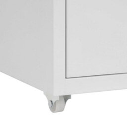 Berkfield Mobile File Cabinet Grey 28X41X69 Cm Metal - thumbnail 7
