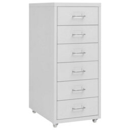 Berkfield Mobile File Cabinet Grey 28X41X69 Cm Metal - thumbnail 1