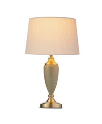 Lighting Supermarket Bailey Large Sage Green Table Lamp With Natural Shade - thumbnail 2