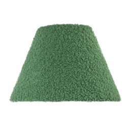 Happy Homewares Emerald Green Textured Velvet Wool Fabric Lamp Shade With White Inner - thumbnail 3