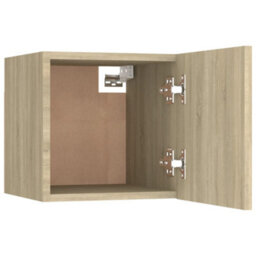 Berkfield Wall Mounted Tv Cabinets 4 Pcs Sonoma Oak 30.5X30X30 Cm - thumbnail 9