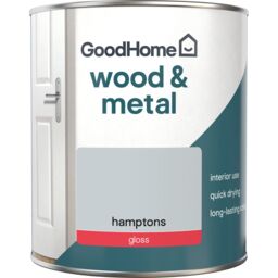GoodHome Hamptons Gloss Interior Metal & Wood Paint, 750Ml - thumbnail 2