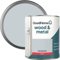 GoodHome Hamptons Gloss Interior Metal & Wood Paint, 750Ml - thumbnail 1