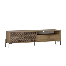 Decortie Dionysos Modern Tv Unit Multimedia Centre With Storage Tv Cabinet 170Cm Dark Oak Effect - thumbnail 2