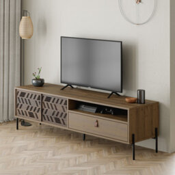 Decortie Dionysos Modern Tv Unit Multimedia Centre With Storage Tv Cabinet 170Cm Dark Oak Effect - thumbnail 4