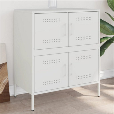 Berkfield Sideboard White 68X39X79 Cm Steel - image 1