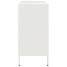 Berkfield Sideboard White 68X39X79 Cm Steel - thumbnail 7