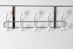 Orsina Over Door Hanger With White Ceramic Balls, Durable Metal Frame With Multiple Hooks For Bags Or Towels - thumbnail 3