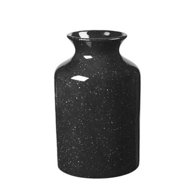 Ceramic Speckled Pattern Vase - Black - image 1