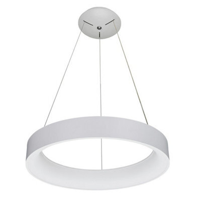 Luminosa Lighting Luminosa Modern Led Hanging Pendant White, Warm White 3000K 2310Lm