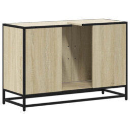Berkfield Bathroom Sink Cabinet Sonoma Oak 90X33X60 Cm Engineered Wood - thumbnail 7