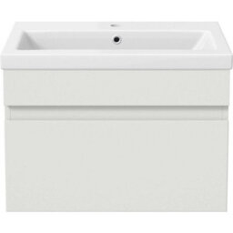 600mm Bathroom Vanity Unit Basin Storage Wall Hung Cabinet Furniture White Gloss - thumbnail 4