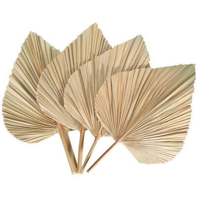 4 Pack Dried Palm Leaves Fans Bohemian Spears Artificial Plants Leaves - image 1