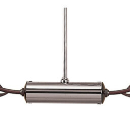Luminosa Lighting Luminosa Holland Telescopic Linear Pendant Line 6 Light G9, Polished Chrome, Wenge - thumbnail 5