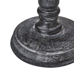 Wyld Haus Brantes Distressed Black Table Lamp With Natural Linen Shade - thumbnail 5
