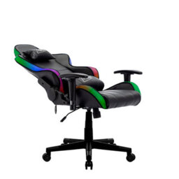 Neo Black Leather Computer Office Gaming Chair With Led Lights - thumbnail 5
