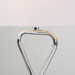 Valuelights Kuros Contemporary Polished Chrome Table Lamp With White Rectangular Shade - thumbnail 3