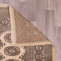 Beige Luxurious Traditional Bordered Floral Geometric Wool Handmade Rug For Living Room Bedroom & Dining Room-200Cm X 300Cm - thumbnail 6