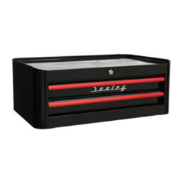 Retro Style Topchest, Mid-Box & Rollcab Combination 10 Drawer Black&red (Sealey Ap28Combo2Br) - thumbnail 3