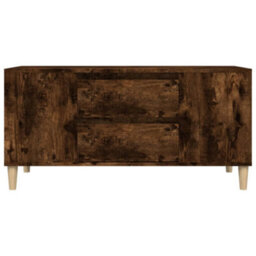 Berkfield Tv Cabinet Smoked Oak 102X44.5X50 Cm Engineered Wood - thumbnail 7