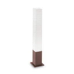 Ideal Lux Luminosa Edo Outdoor Bollard Lamp 1 Light Coffee Ip44