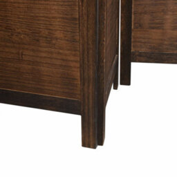 Vidaxl Room Divider 6 Panels Dark Brown Solid Wood Paulownia - thumbnail 7