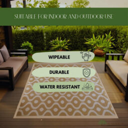 Smart Garden Alfresco Outdoor Garden Rug - Mocha Neptune 230Cm - thumbnail 5