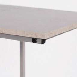 C Shape Table Coffee Laptop Side End Living Room Furniture Bedside Nightstand Grey Marble - thumbnail 5