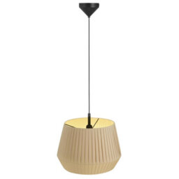 Nordlux Dicte Textile Pendant Light Hand Pleated Brown,mains - thumbnail 3