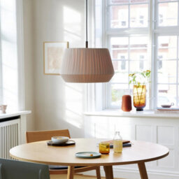 Nordlux Dicte Textile Pendant Light Hand Pleated Brown,mains - thumbnail 1