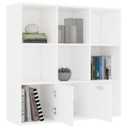 Vidaxl Book Cabinet White 98X30X98 Cm Engineered Wood - thumbnail 6