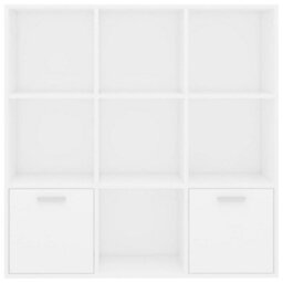 Vidaxl Book Cabinet White 98X30X98 Cm Engineered Wood - thumbnail 7