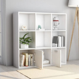 Vidaxl Book Cabinet White 98X30X98 Cm Engineered Wood - thumbnail 4