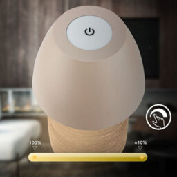 Briloner Led Table Lamp Rechargeable Bedside Light Dimmable Cordless Warm White Ceramic Beige 2,5W, 200Lm - thumbnail 6