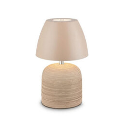 Briloner Led Table Lamp Rechargeable Bedside Light Dimmable Cordless Warm White Ceramic Beige 2,5W, 200Lm