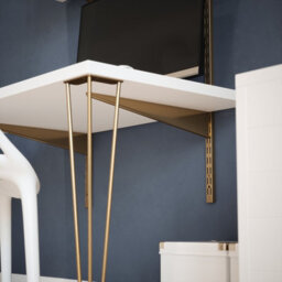 Rothley Ruckley Wall Mounted Desk With Adjustable Shelves - thumbnail 5